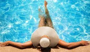 Pool water can also help in removing tan